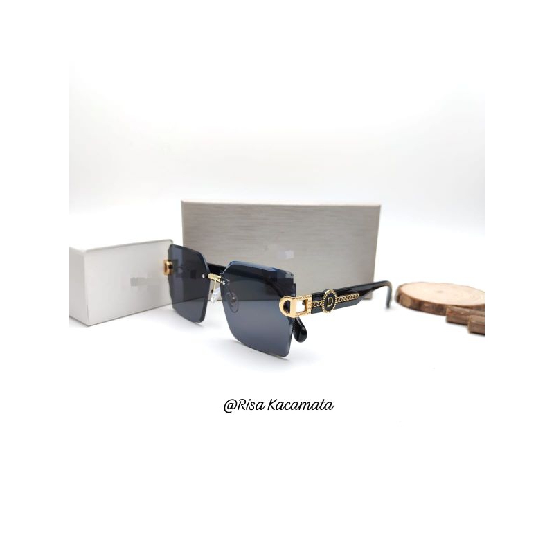 [COD] Kacamata Hitam Wanita Dior 58050 Fashion Terbaru Lensa UV Proctection & Free Cleaners
