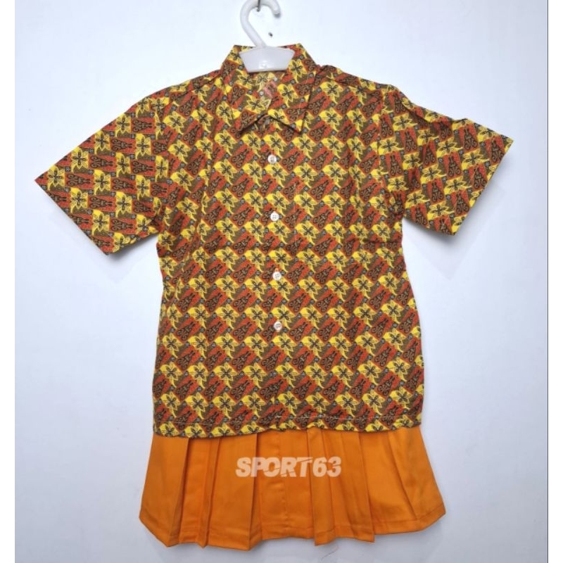 Satu set batik anak TK/Paud/ baju batik sekolah anak/baju batik tk/stelan baju batik paud/seragam ba