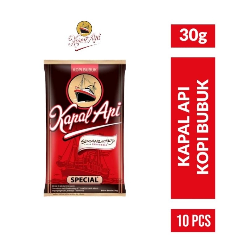 

KAPAL API Kopi Bubuk Special 10x30gr / Kapal Api Kopi Bubuk Special Renceng 10 pcs