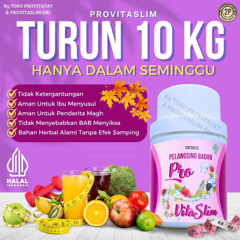 Pelangsing badan dan perut wanita pria PROVITASLIM obat langsingin perut buncit turunkan berat badan