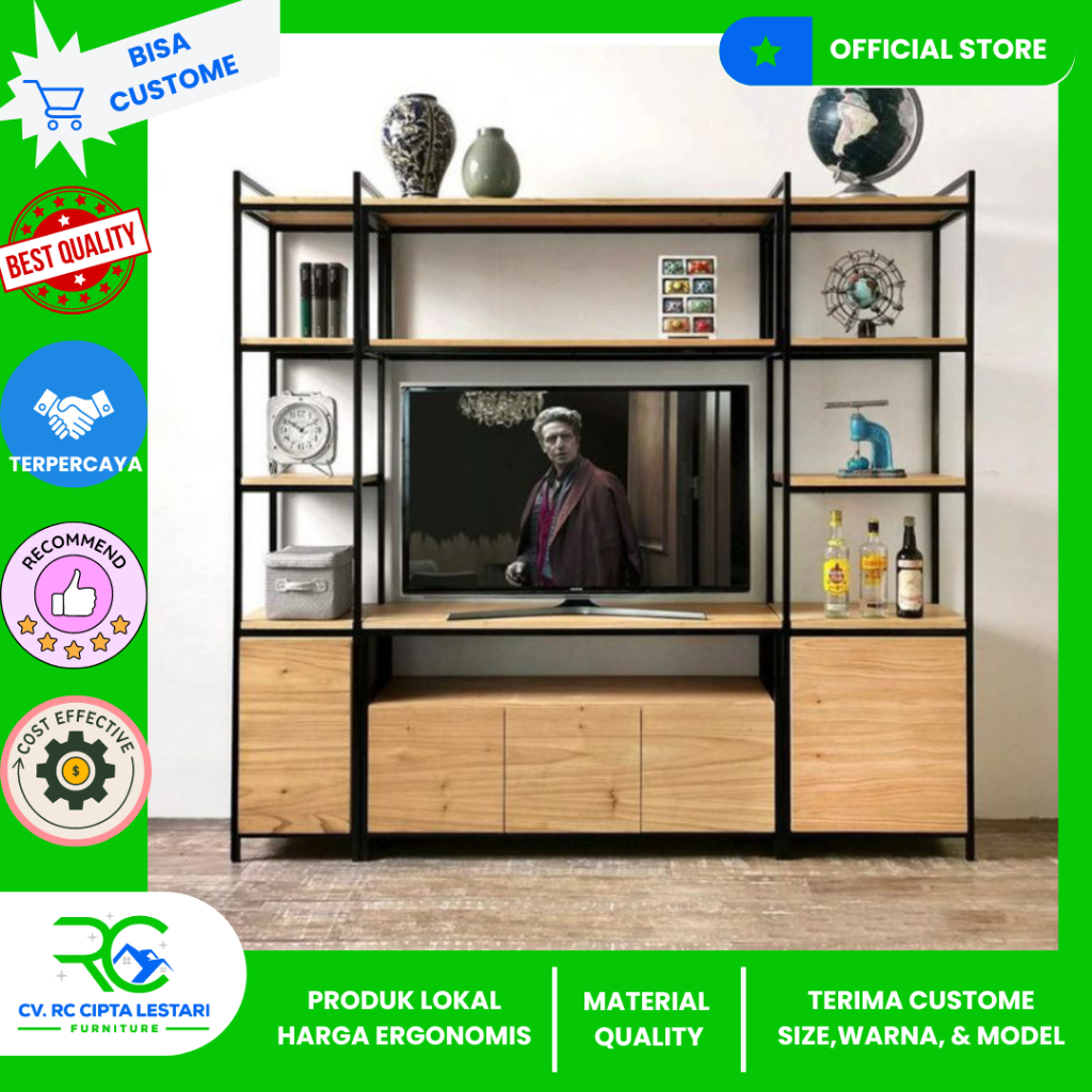 [RC] Bupet TV Rak TV Industrial Interior/Rak Pajangan Tv/RAK TV01