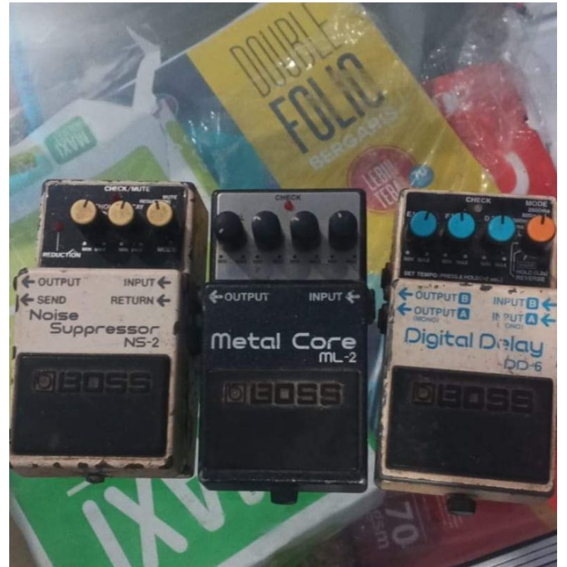 efek gitar boss ml2,dd6,ns2