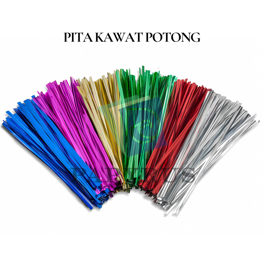 

PITA KAWAT SOUVENIR / PITA KAWAT BINGKISAN / METALLIC TWIST TIE / KAWAT TWIST / KAWAT IKAT / TALI KAWAT / PITA KAWAT POTONG 10 CM