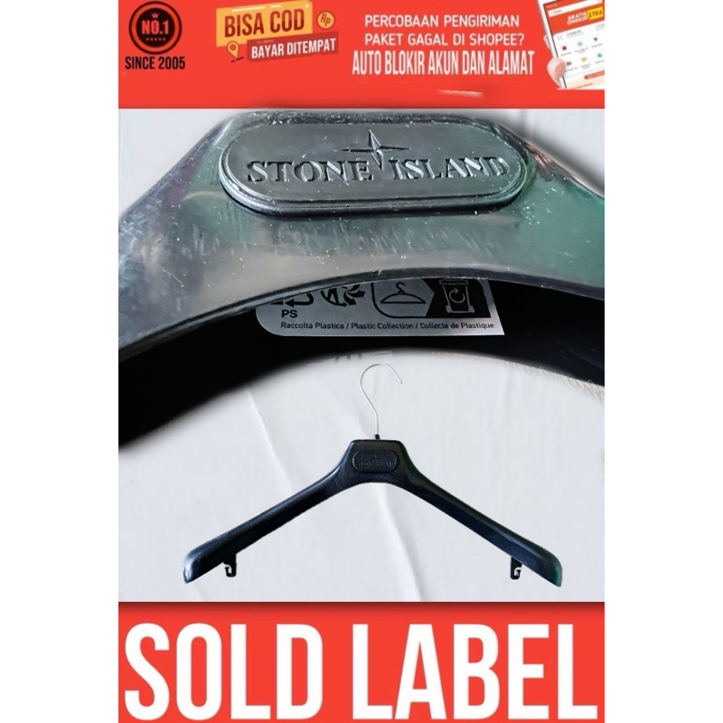 SOLDLABEL HANGER BRANDED PABRIC INDUSTRI STONE ISL