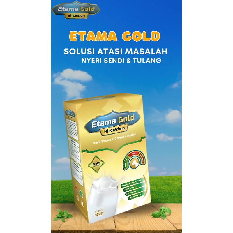 

Etama Gold Susu Etawa Plus Gamat Rekomendasi Ilmiah Atasi Nyeri Sendi & Tulang