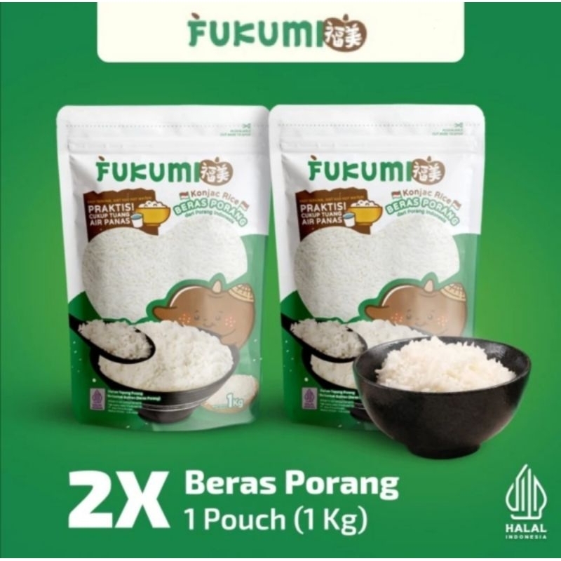 FUKUMI 1KG/ FUKUMI RICE/ FUKUMI BERAS PORANG 1 KG/ FUKUMI 2 KG