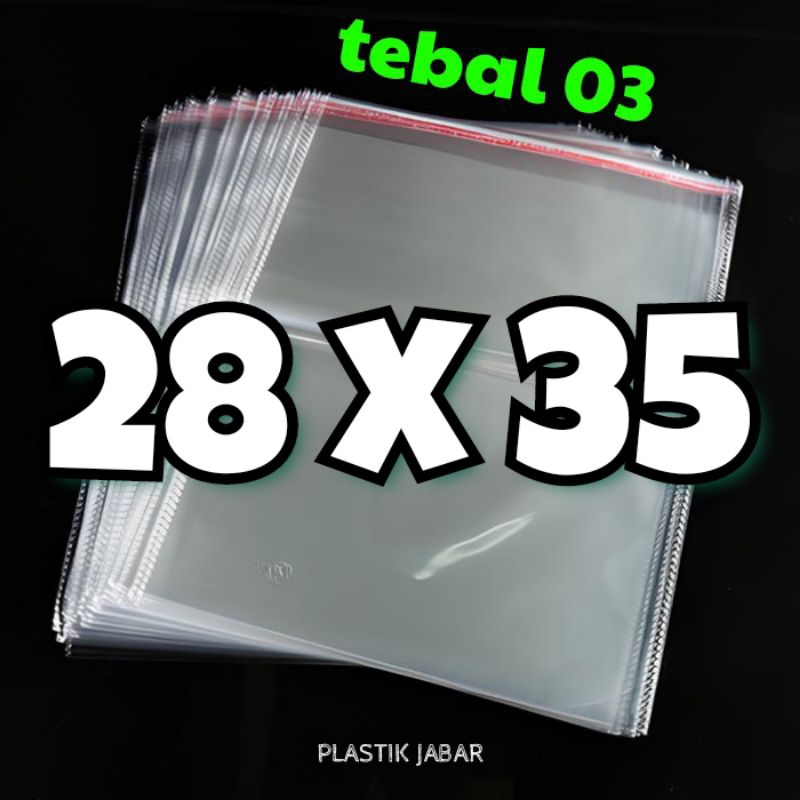 

PLASTIK OPP 28 x 35 (03) isi 100 Lembar