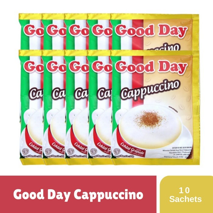 

Good Day Cappuccino Renceng (Isi 10) - Kopi