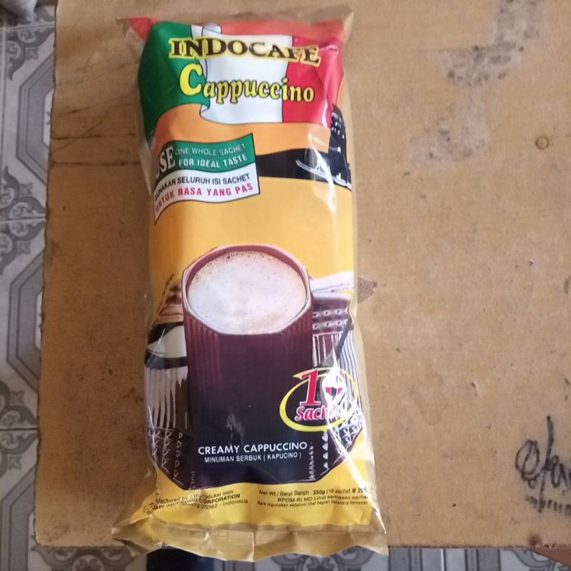 

Indocafe Cappucino 1 pack isi 10 sachet