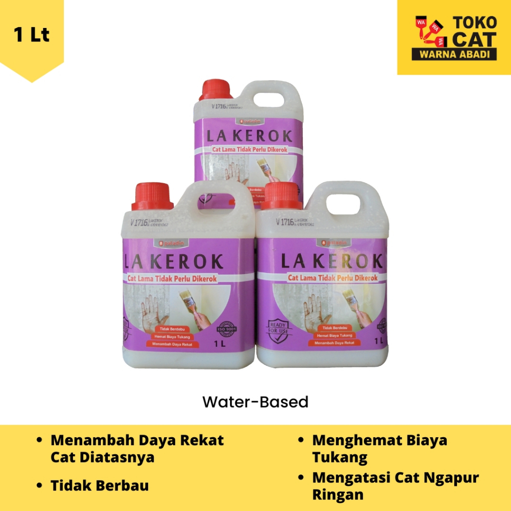 PALADIN LA KEROK 1 LITER - CAT ULANG TEMBOK RUSAK TANPA DIKEROK