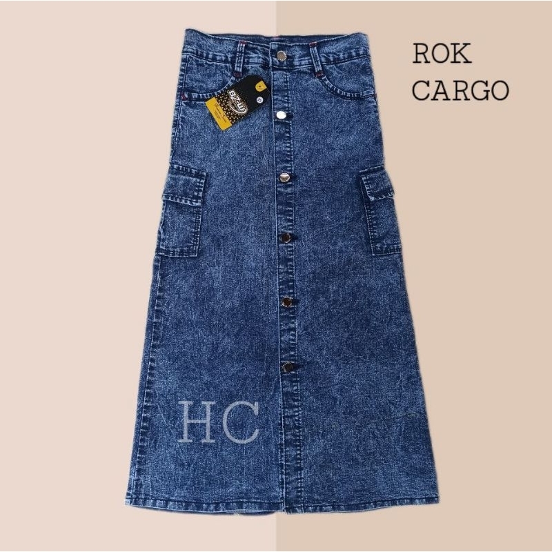 Rok cargo anak perempuan (JEANS)