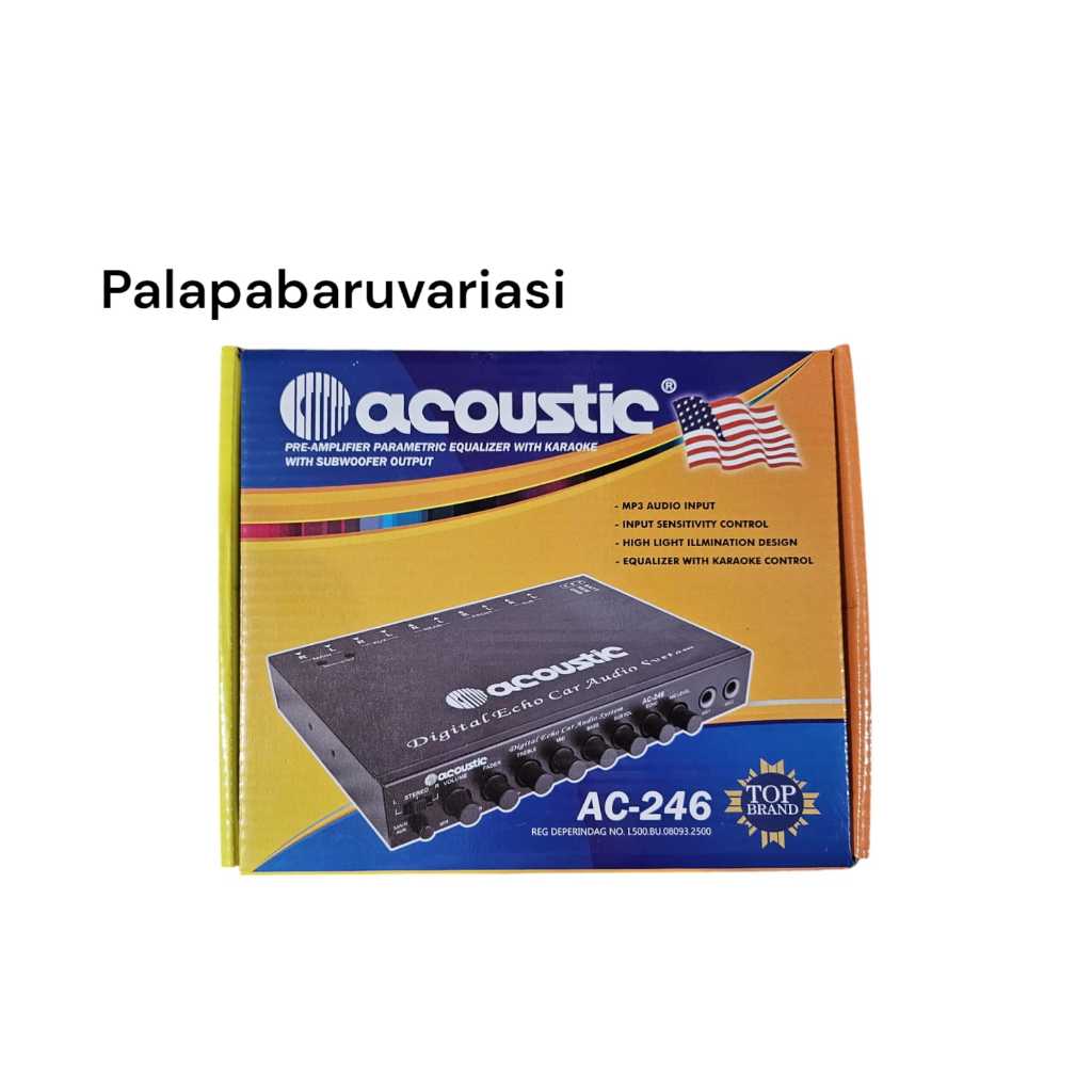 Parametrik/Pre Amp Karaoke Acoustic AC-246 ORIGINAL