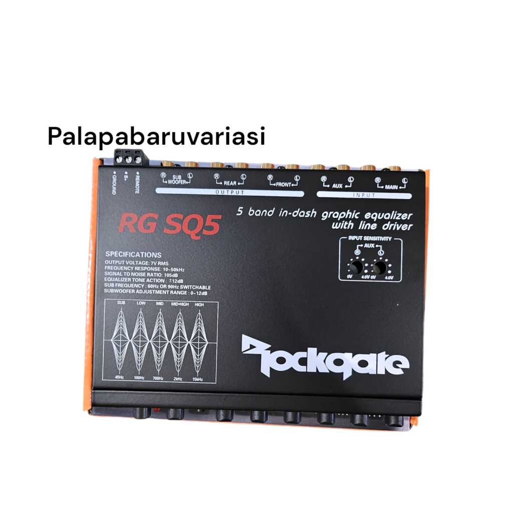 Parametrik Audio Mobil Rockgate Sq5 5 BAND ORIGINAL