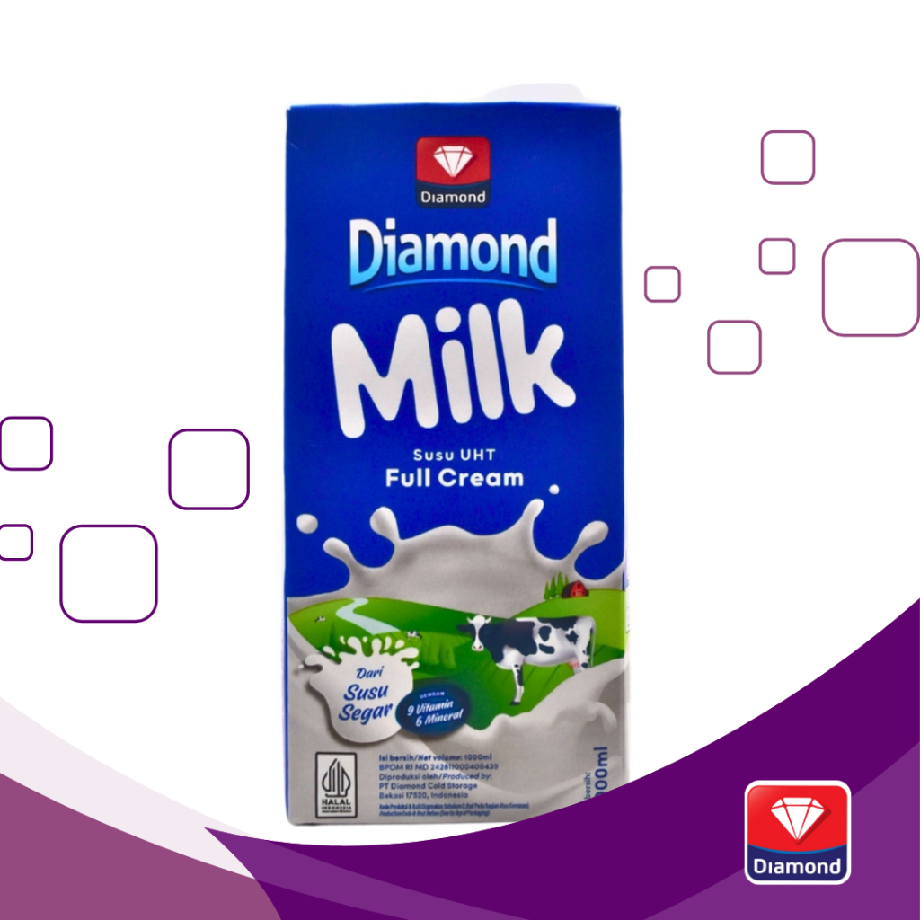 

Diamond Susu UHT Full Cream 1000ml /1 liter