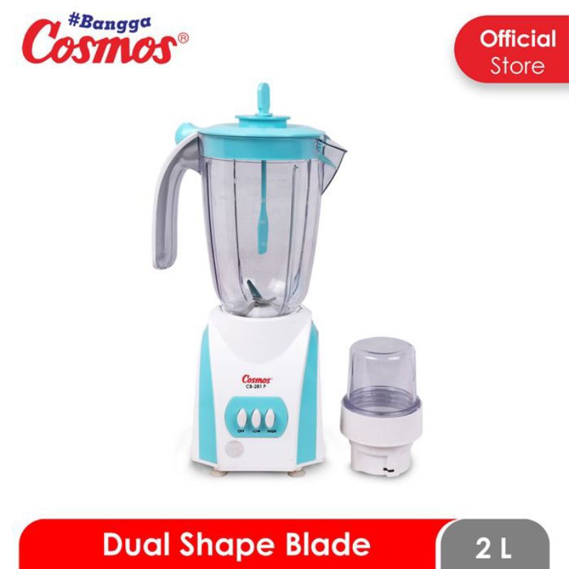 COSMOS CB-281p blender buah dan bumbu 2liter.plastik