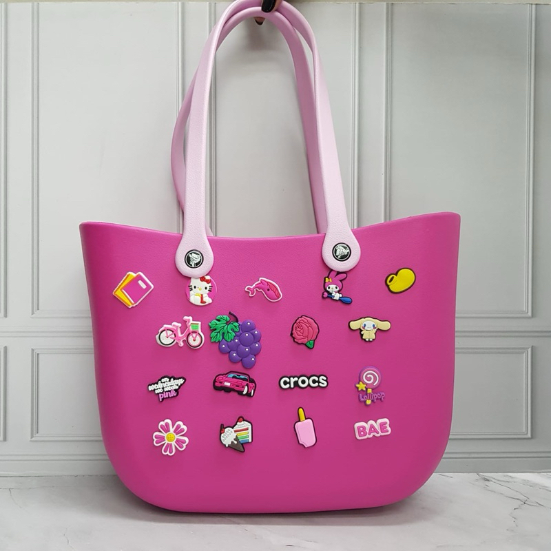 CROCS TAS JIBBITZ BESAR/TAS CROCS JIBBITZ/TAS CROCS/TAS KARET/TAS WANITA