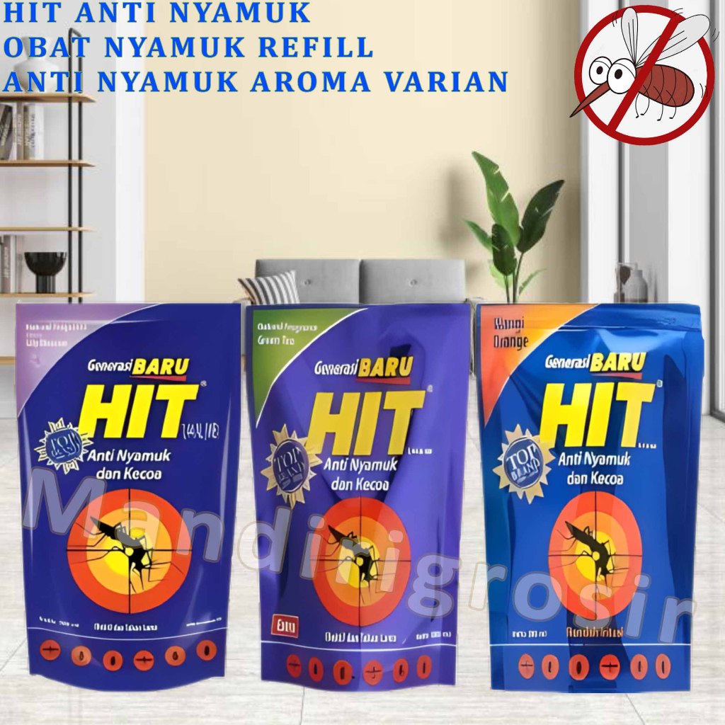 Obat Nyamuk Refill * Hit Anti Nyamuk * Obat Anti Nyamuk Aroma Varian * 360ml