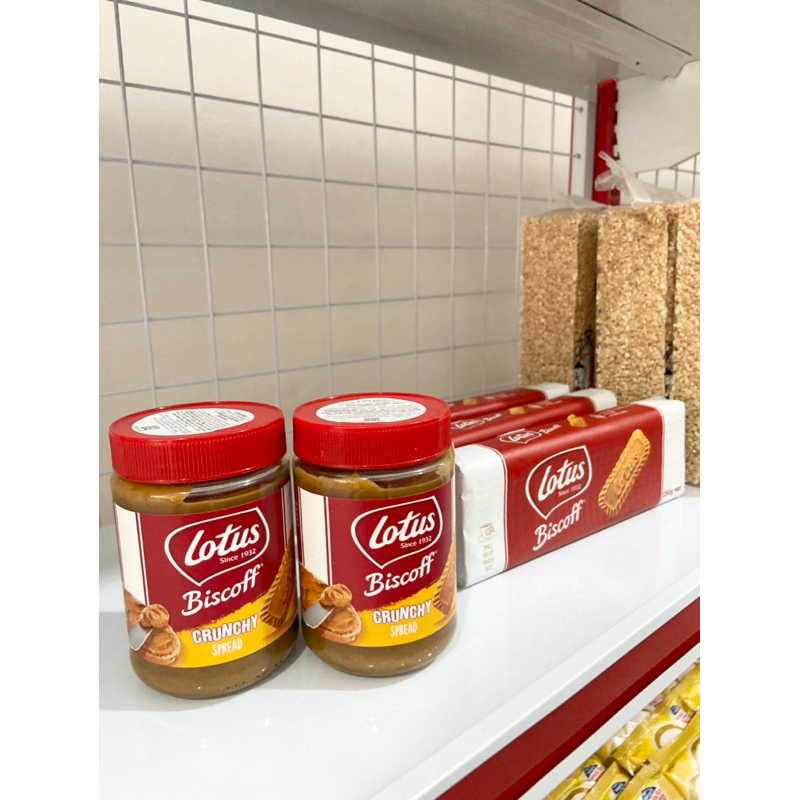 

Lotus biscoff crunchy 380 g | selai roti dan selai kue