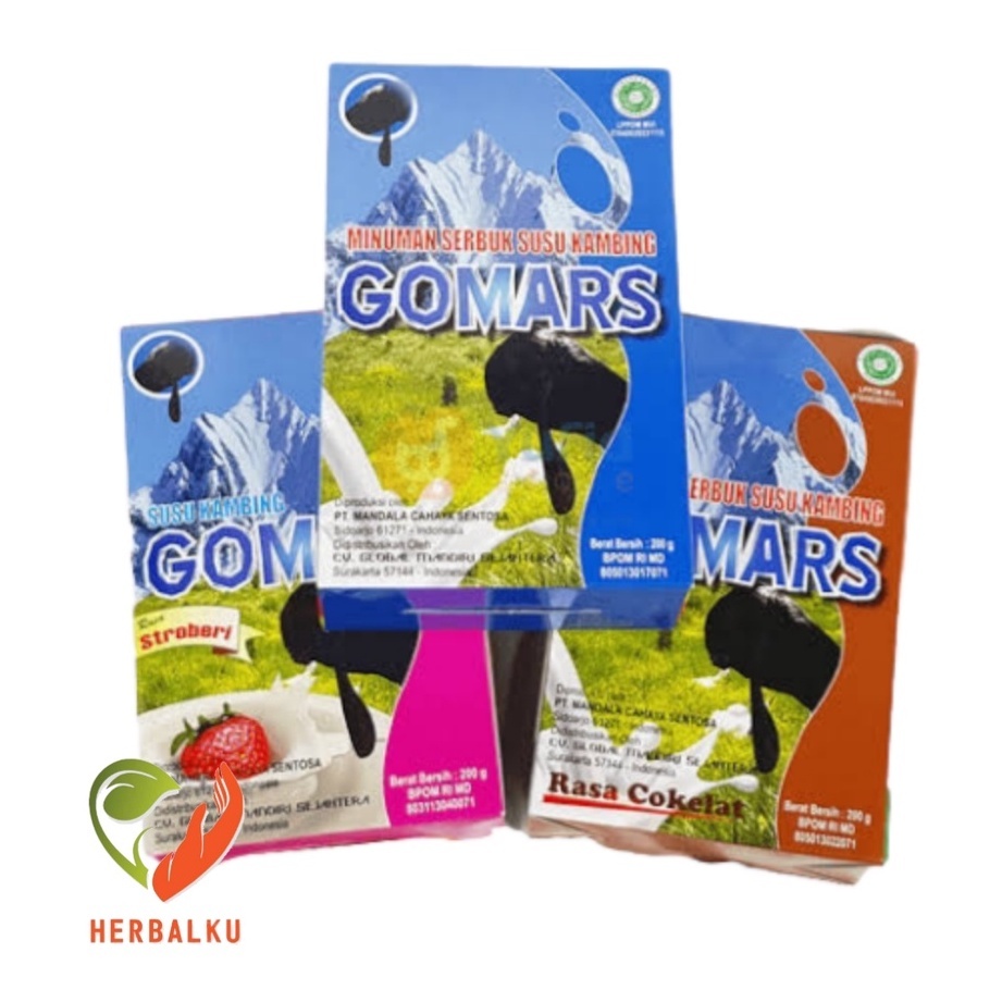 

Gomars Susu Kambing Etawa 200 gram Rasa Original dan Coklat