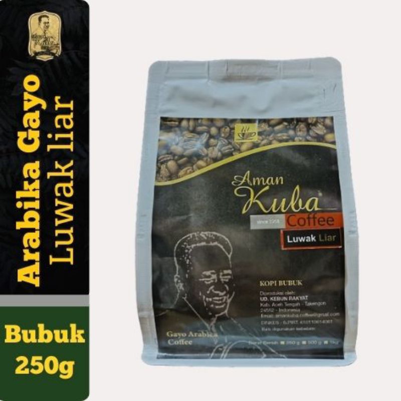 

Kopi Aceh Gayo Takengon Arabika Luwak Liar Bubuk 250gr