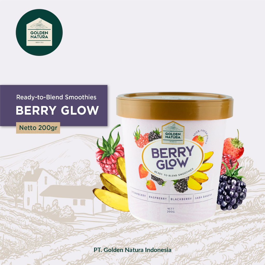 

Premium Ready-to-Blend Berry Glow Smoothies | Smoothies Buah Beku
