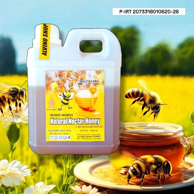 

XMASTER MADU ASLI MULTIFLORA SUPER 1KG NATURAL RAW HONEY