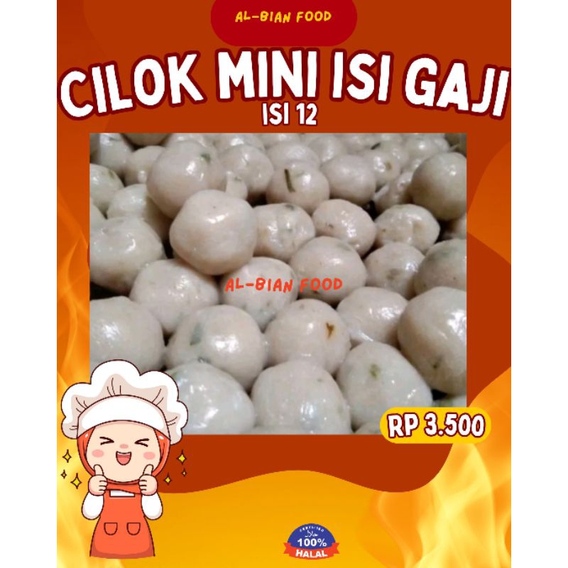 

CILOK MINI (saja) ISI 12/BOCI/BASO ACI