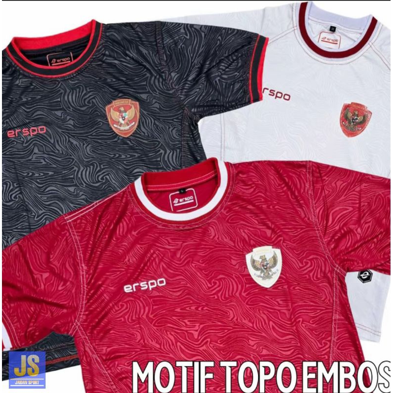 jersey ERSPO timnas indonesia kualitas GO logo garuda timbul // jersey ERSPO timnas indonesia warna 