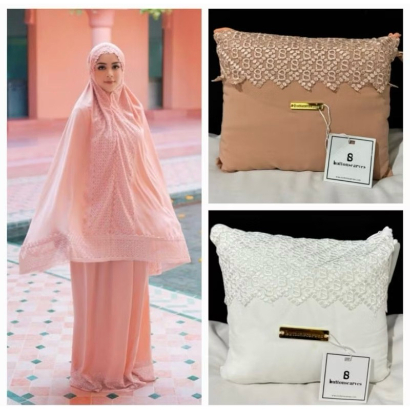 As is signature lace Prayer Robe white