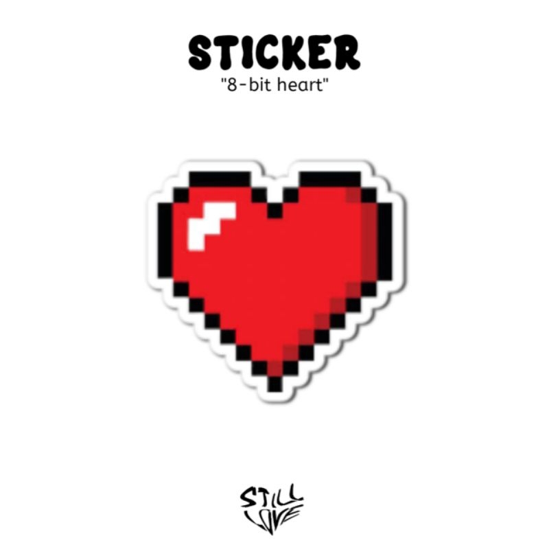 

Bisa COD|love 8bit|stiker tumblr|stiker laptop|stiker aesthetic|stiker helm|stiker case