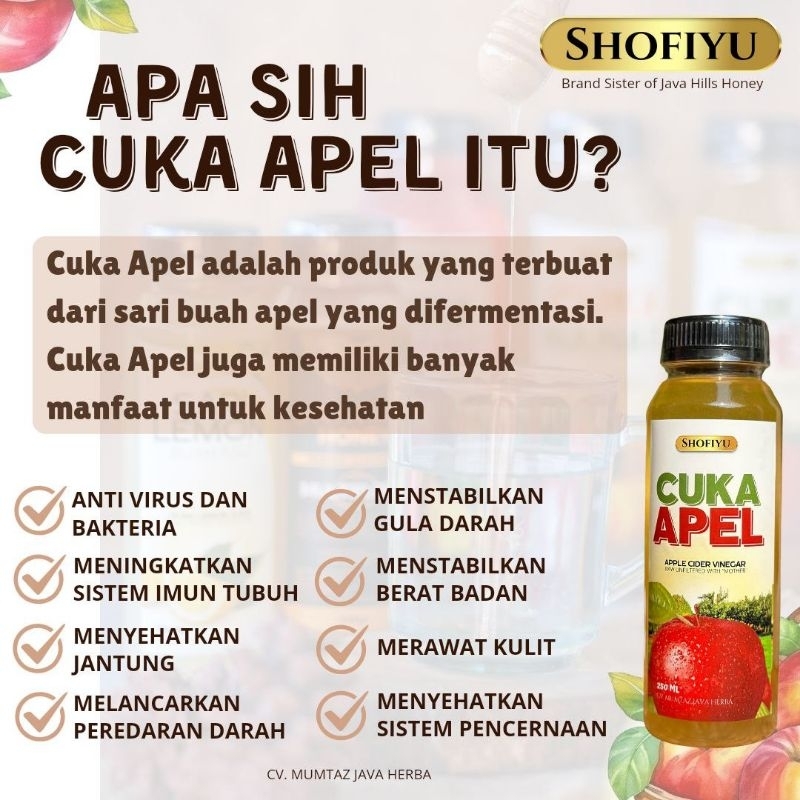 

CUKA BUAH SHOFIYU / CUKA APEL WITH MOTHER CUKA KESEHATAN / ASAM LAMBUNG DIABETES DETOKSIFIKASI USUS 500ml