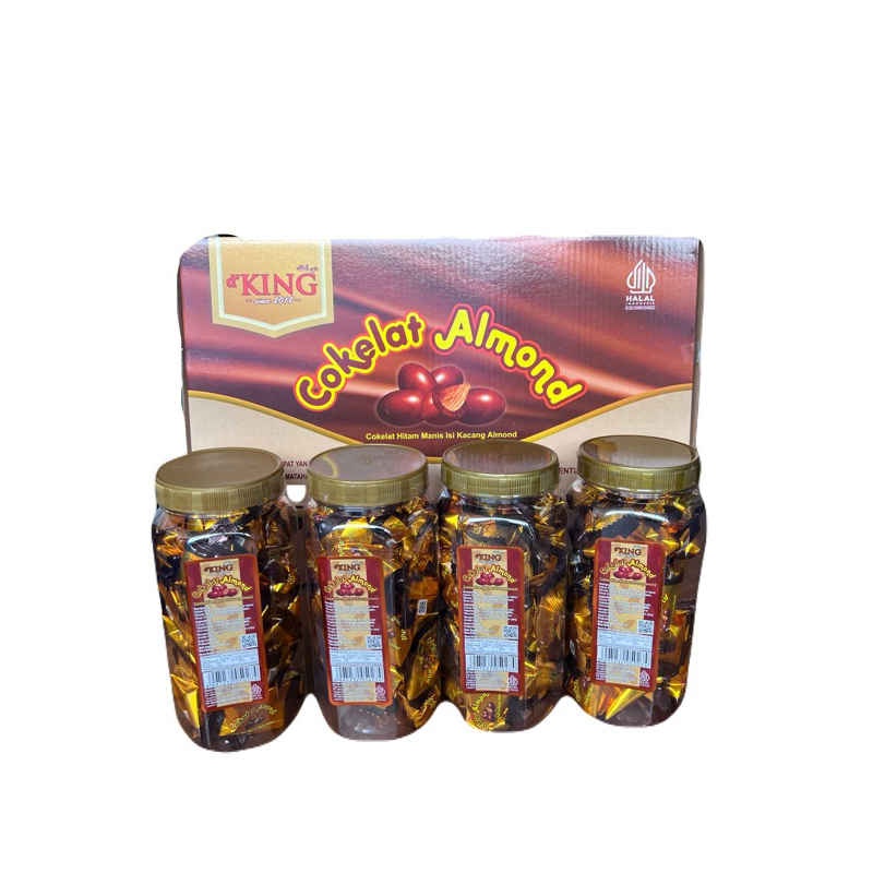 

d'KING Coklat Almond – Perpaduan Sempurna Coklat dan Almond isi 160 pcs