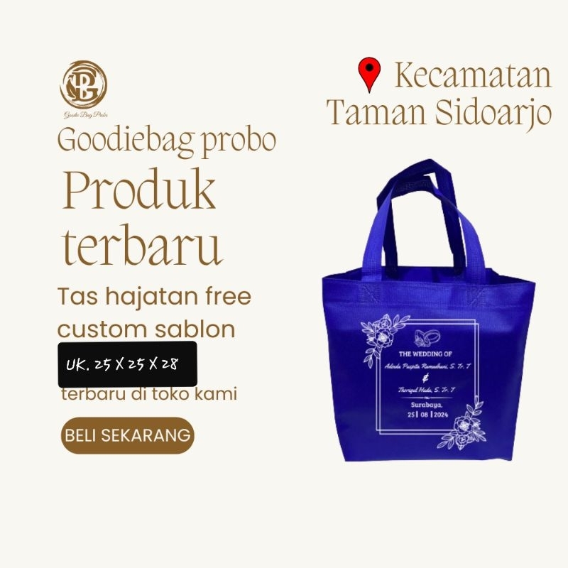 

goodiebag sablon custom Uk 25x25x28cm minim order 100 pcs/tas box sablon custom /goodiebag sablon custom/tas box sablon murah