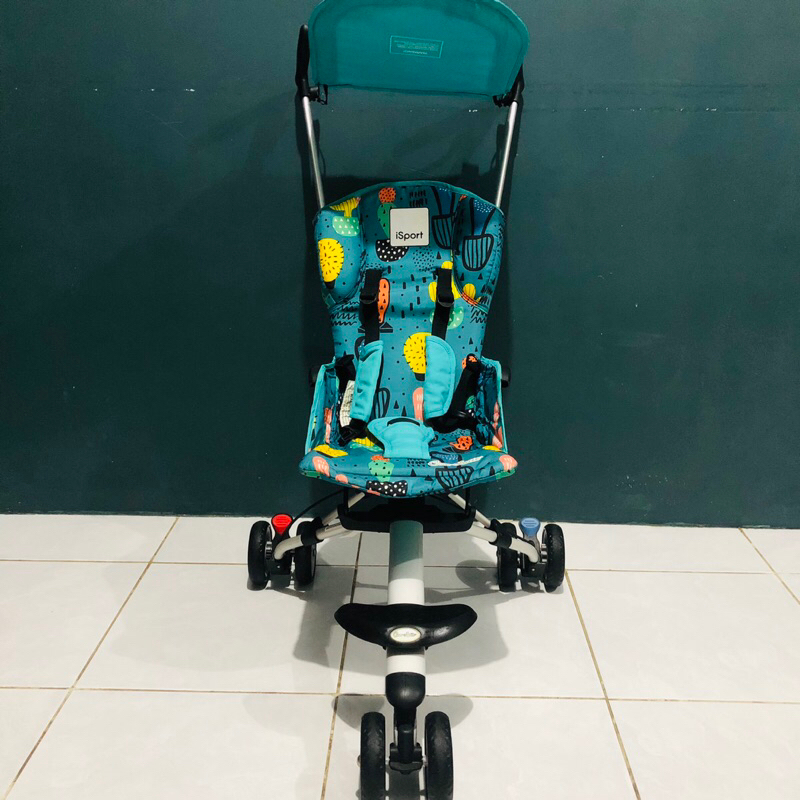 Stroller Cocolatte iSport Motif Kaktus Hijau Lengkap Tas