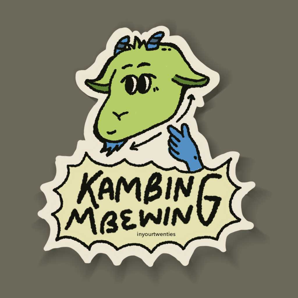 

Sticker Vinyl Kambing Mbewing Untuk Dekorasi Laptop
