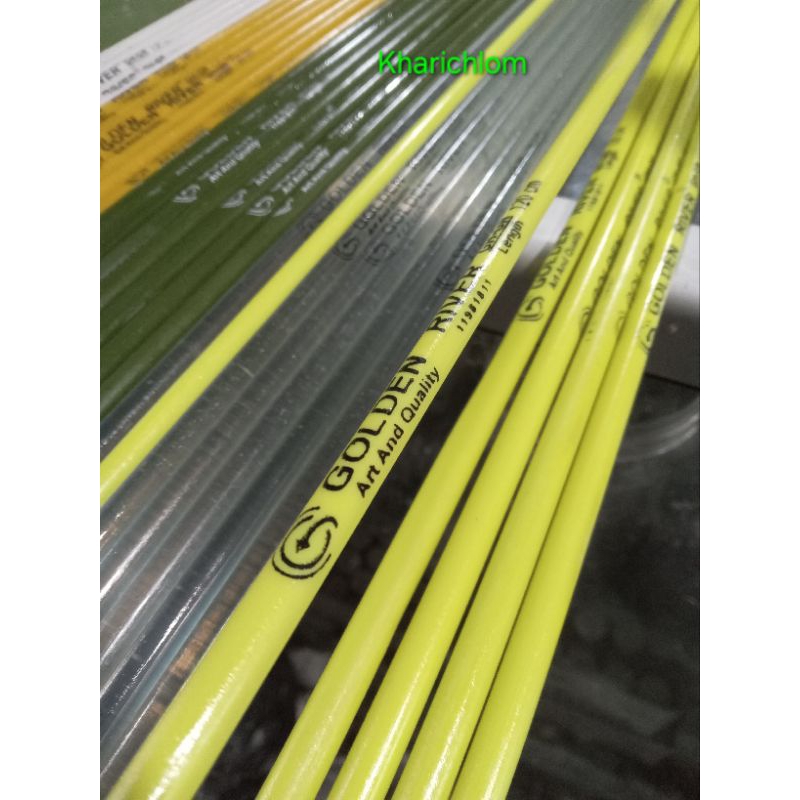Stik fiber Golden River kaku 90,100,110 &120cm piber solid berkualitas untuk bahan joran pancing Fis