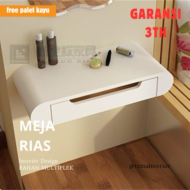 FT16 Meja rias gantung Meja rias Meja kamar Meja kecil Meja nakas Meja ruang makeup