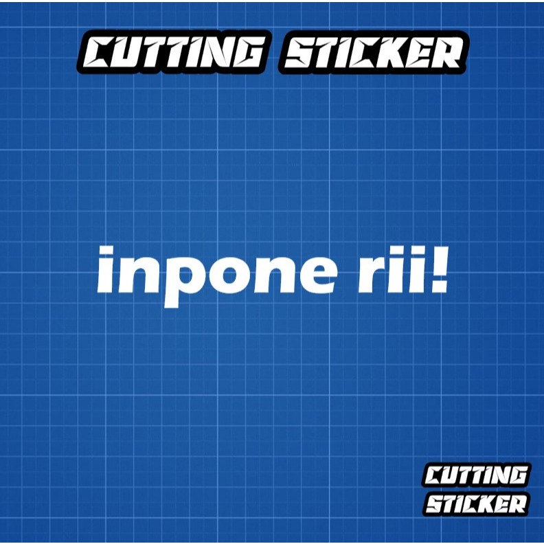 inpone rii Sticker Cutting - stiker kata kata jawa viral