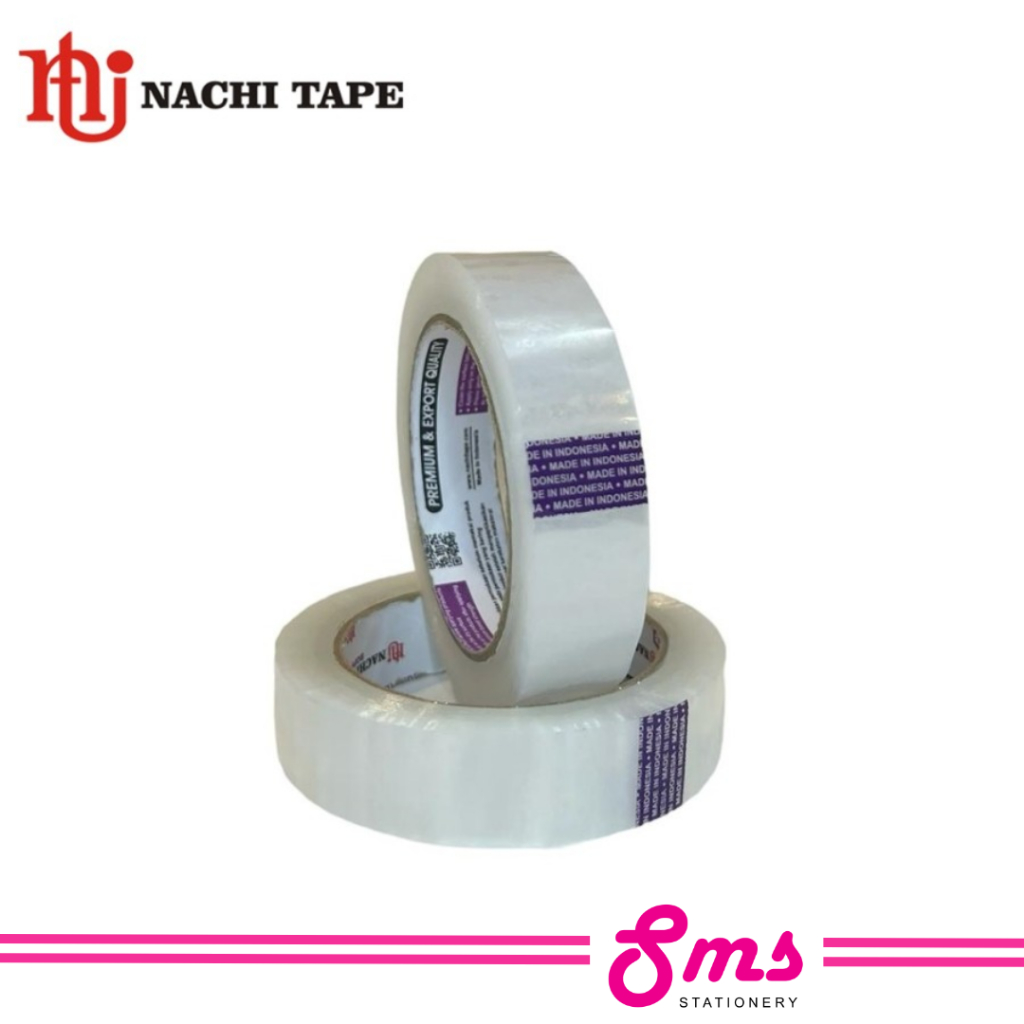 

Isolasi / Selotip / Lakban 24 mm (1 inci) x 100 Yard Core Ungu Nachi