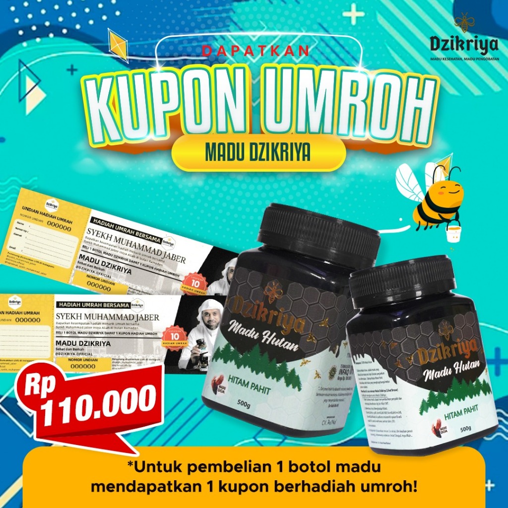 

Madu Dzikriya Hutan Hitam Pahit original 500 gram asli dari agen resmi