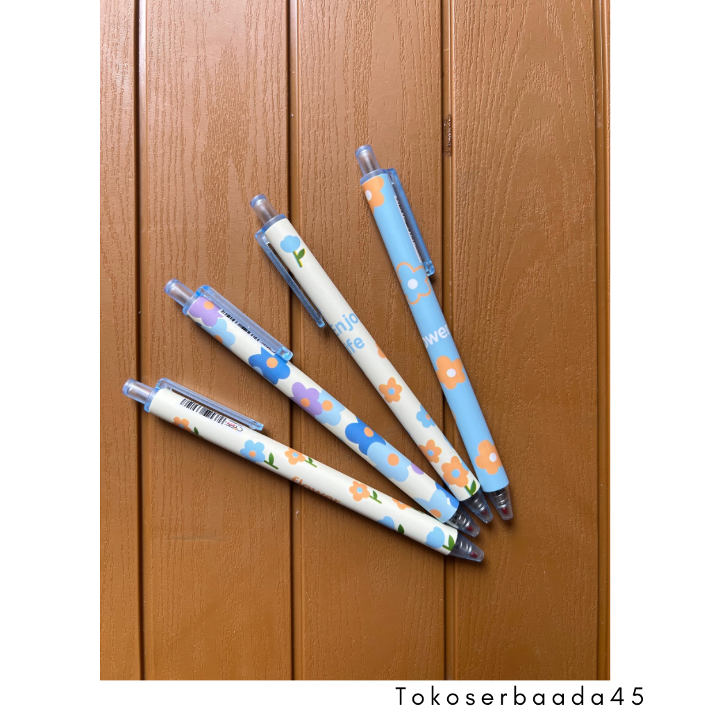 

Pulpen Motif Bunga Pen Flower Pena 0.5mm Bolpoint Murah Bolpoin Sekolah Atk Kantor Standart 1PAk 4pc
