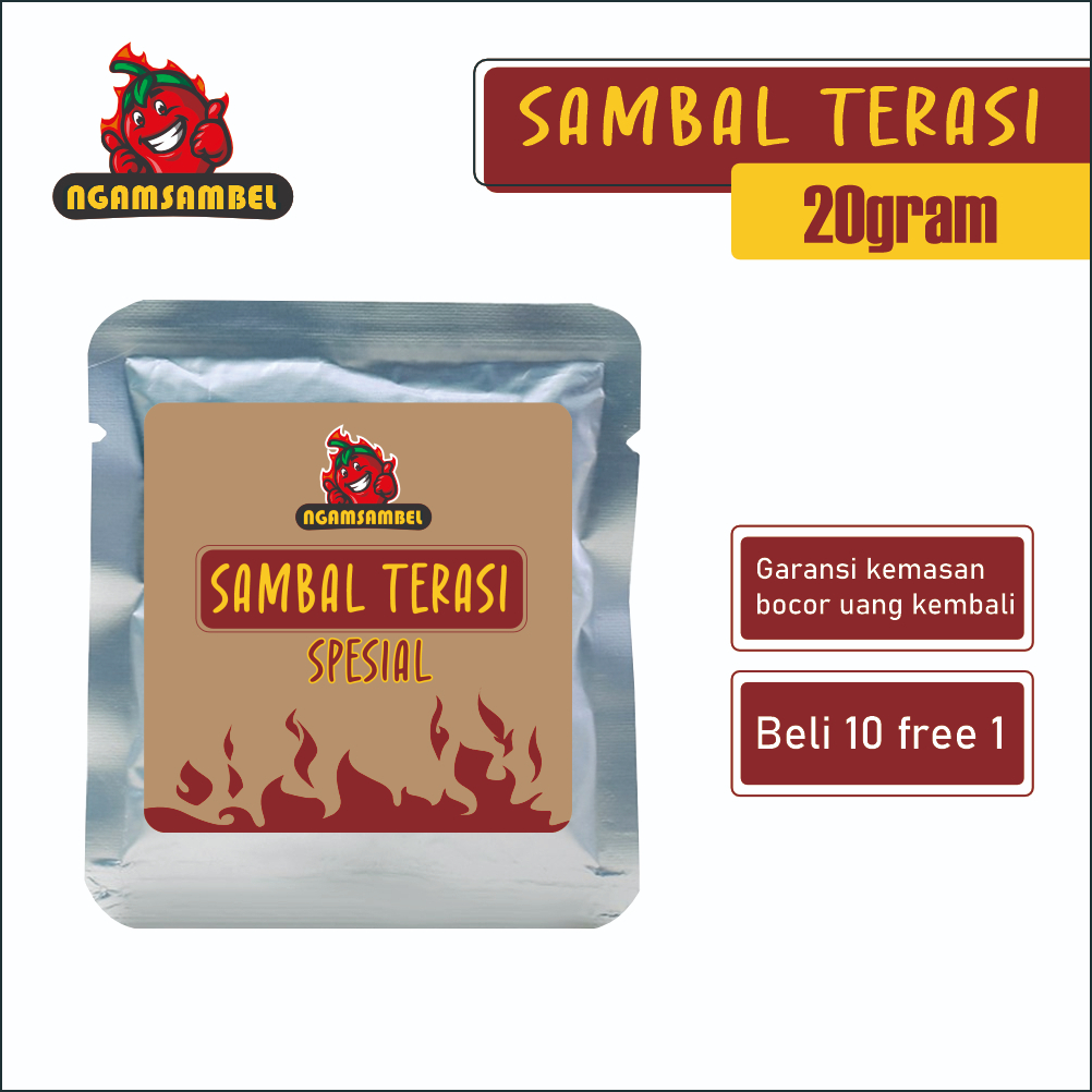 

NGAMSAMBEL - Sambel Terasi Spesial Sachet 20gram