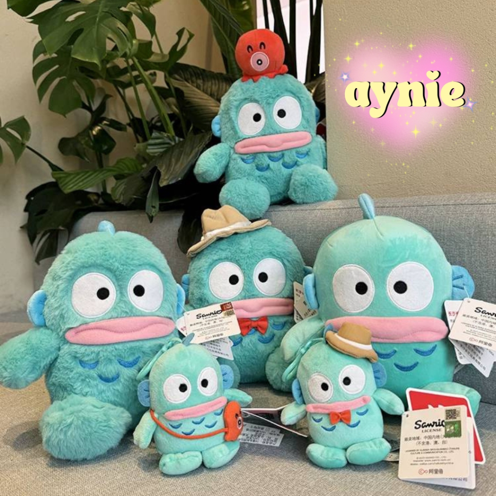 [PO] Boneka Hangyodon Sanrio 100% Original License Sanrio Hello Kitty Friends Hangyodon Sayuri Octop