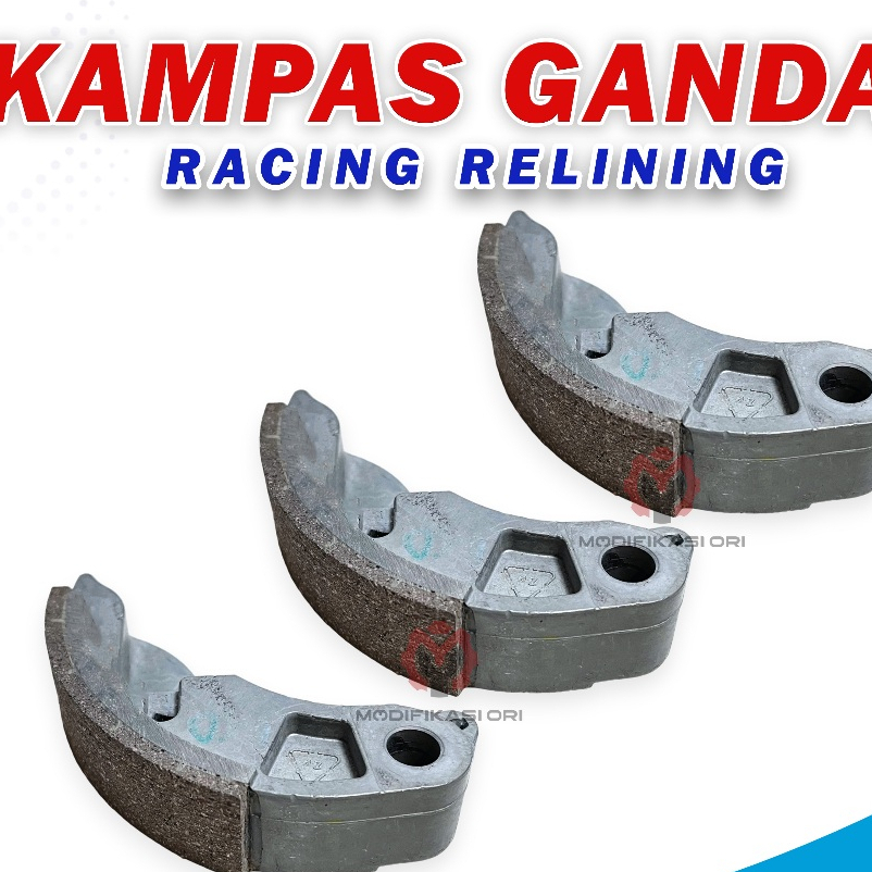 KAMPAS GANDA PANTEKAN RACING RELINING HONDA VARIO 125-150 PCX 150-ADV 150 Type Kampas relining NMAX 