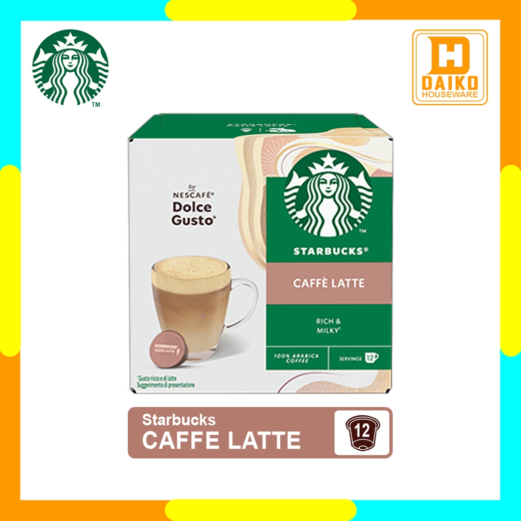 

Starbucks Caffe Latte By Nescafe Dolce Gusto Coffe Capsule Original