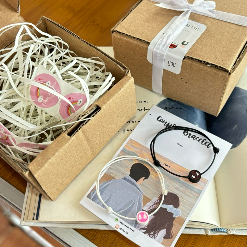 GELANG COUPLE SPIDERMAN GRATIS BOX | Gelang couple spiderman free box | Gelang