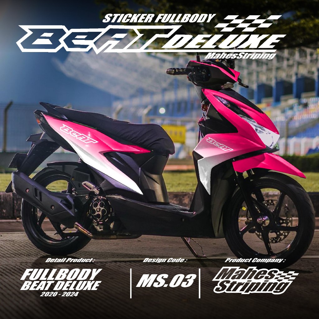 Decal Stiker Honda Beat Deluxe Beat Street Full Body 2020 2021 2022 2023 Terbaru Kode MS.03 - Sticke