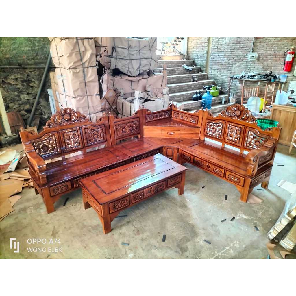 KURSI TAMU MINIMALIS KAYU JATI JEPARA | Kursi tamu, kursi ruang tamu, tamu sofa, kursi jati