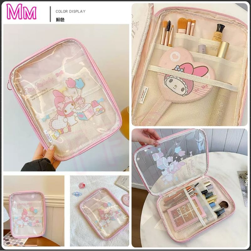 Pouch / dompet cosmetic organizer mika melody hellokitty kuromi uk 22x4x29