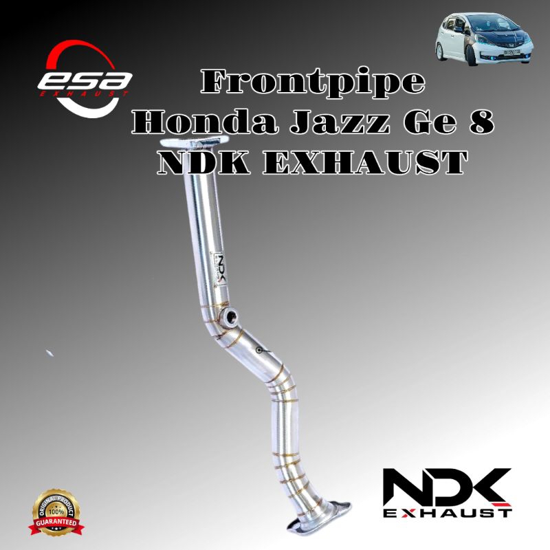 Frontpipe NDK EXHAUST untuk Honda Jazz Ge 8 Bahan Stainless
